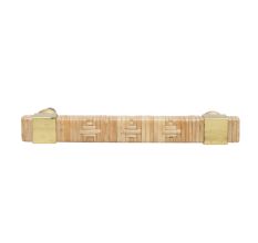 Brown Wooden Rattan Door Handles